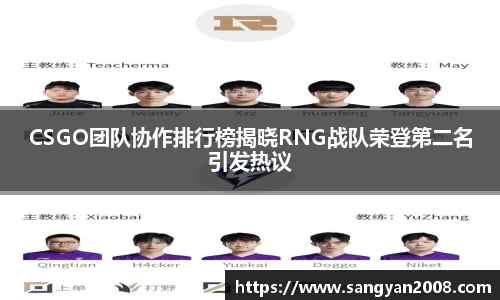 CSGO团队协作排行榜揭晓RNG战队荣登第二名引发热议